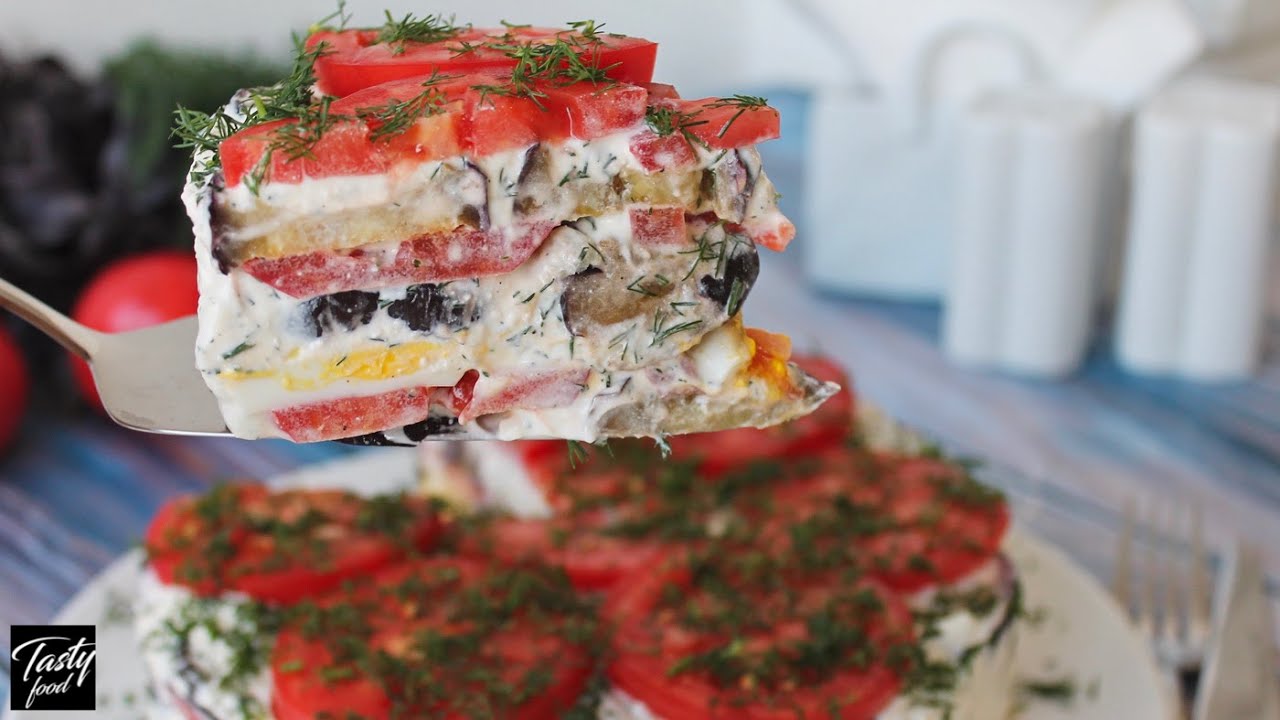 Вкуснейший Закусочныи Торт из Баклажанов!
