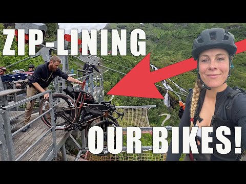 We ZIP-LINED our bikes down a valley | Norway Bikepacking Ep. 2