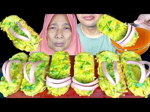 MUKBANG SANDAL JEPIT GORENG || Tempe Goreng Bentuk Sandal