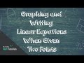 Graphing Lines and Slope Concepts