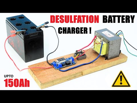 Make a 12v Battery charger with Desulfation Power using UPS Transformer