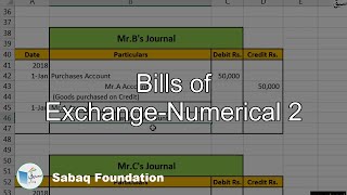 Bills of Exchange-Numerical 2