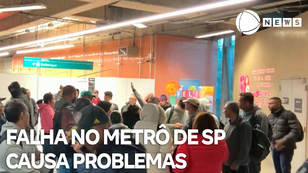 Falha no sistema de sinalização causa problemas no metrô de São Paulo