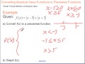 Understanding Absolute Value Functions