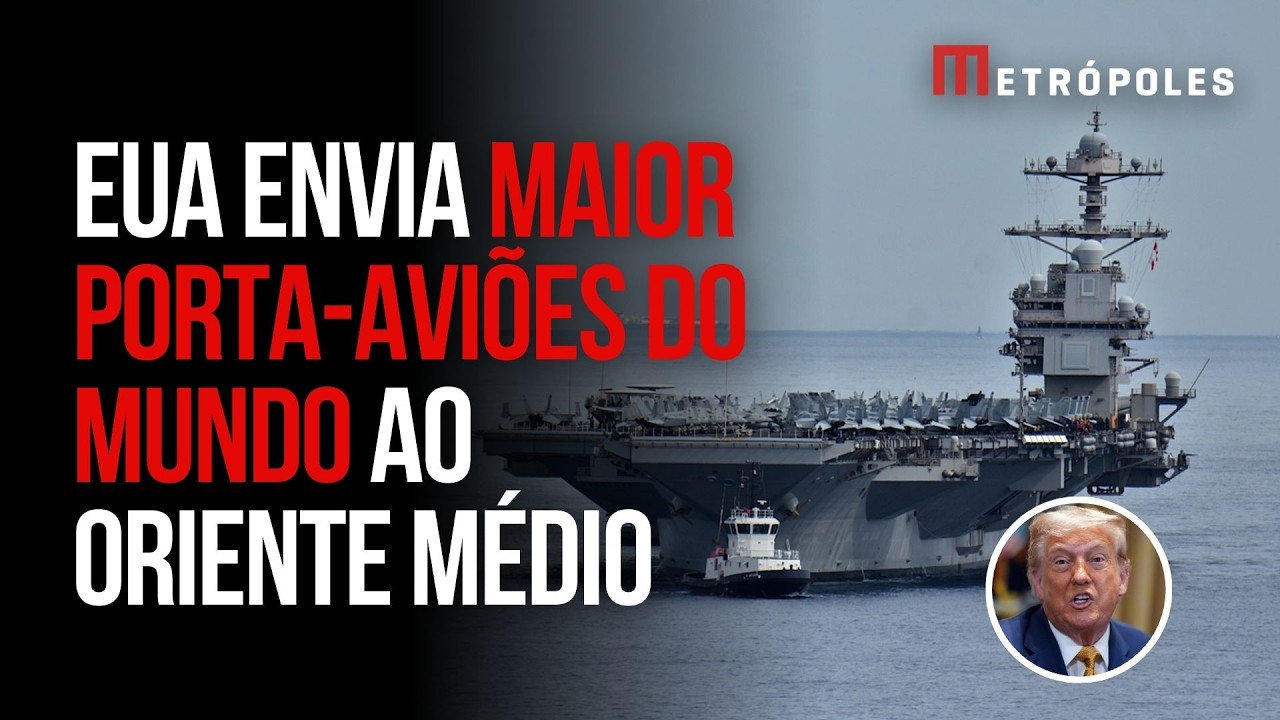 Pressão sobre Irã: EUA deslocam maior porta-aviões do mundo ao Oriente Médio; veja imagens
