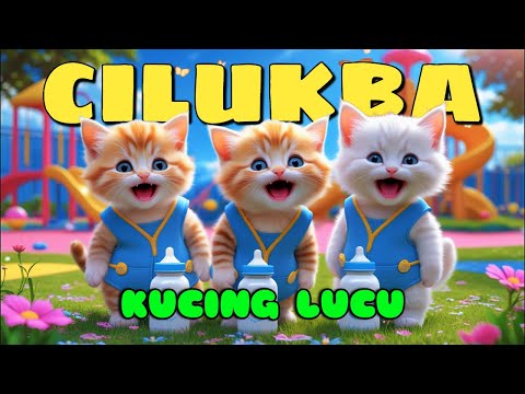 Kucing Lucu Pok Ame ame Cilukba 🐱 Pok Ame Ame Belalang Kupu kupu Cilukba Viral 💃