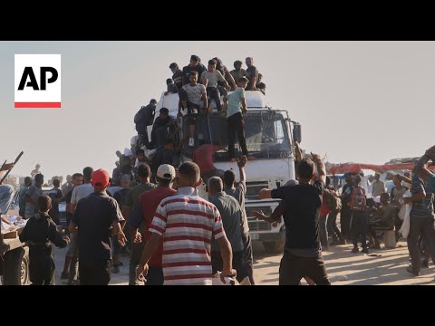YouTube video thumbnail: 'Driving Blind': Gaza Truck Drivers Describe What It's Like Delivering Aid