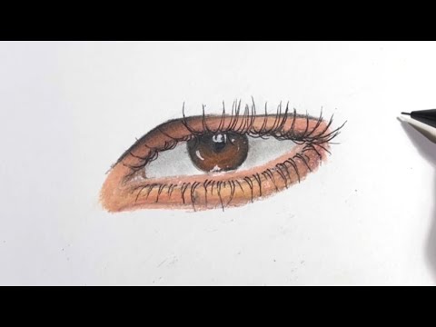 تعلم رسم العين بالخطوات |تعلم الرسم