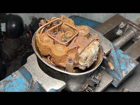 How We Rebuild and Restore an Old Rusty Danfoss Compressor