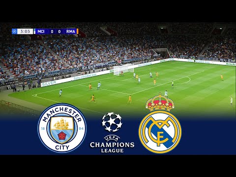 MANCHESTER CITY vs REAL MADRID | UEFA Champions League 24/25 | Full Match All Goals | PES Gameplay