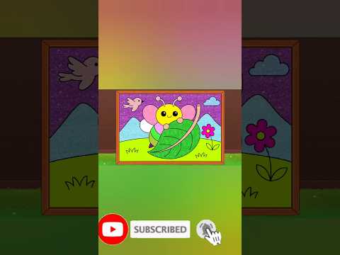 Butterfly Drawing in 1 Minute! 🎨🦋 #artshorts #shorts #trending