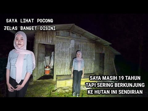 TEH CITRA LARI DI TAMPAKIN POCONG GADIS MUDA PEMBERANI KELUAR MASUK HUTAN SENDIRIAN