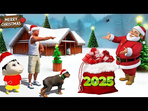 GTA5 Shincha And Franklin Home Decaration in Christmas#shorts #gta #youtubeshorts