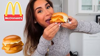 TRYING MCDONALDS DOUBLE FISH FILET MUKBANG! Better Than The OG?!