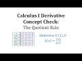 Understanding the Quotient Rule in Differentiation