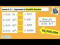 Exponents and Scientific Notation Challenge