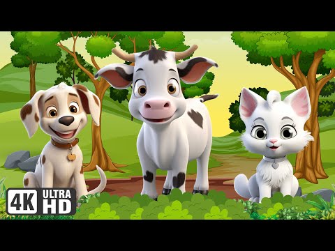 The Wild Life of Animals: Dog, Cow, Cat, Goose, Hamster - Animal Sounds