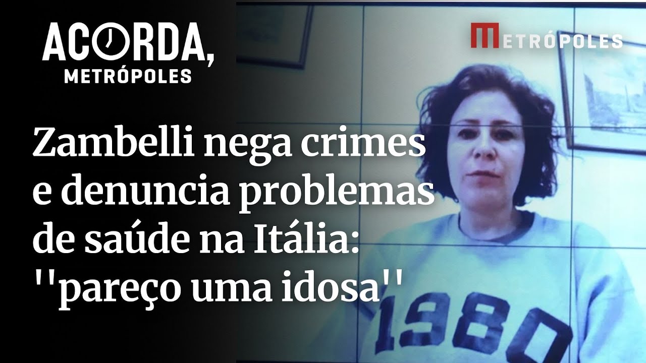 Zambelli nega crimes e denuncia problemas de saúde na Itália pareço uma idosa