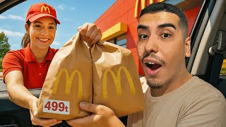 ARACA SERVİSİN EN PAHALI MENÜLERİNİ YEDİM!🍔🍟(FAST FOOD)