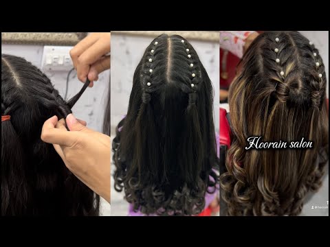 Cute Hairstyle Tutorial |Cute wedding hairstyle| |Hairstyle for Girls| by@hoorainsalon #hairstyle