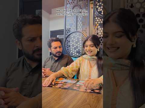 He said yes too fast… something’s not right 😂 #akhrootkhan #funny #comedymove #husbandwifecomedy