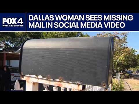 Dallas resident sees missing mail in social media videos