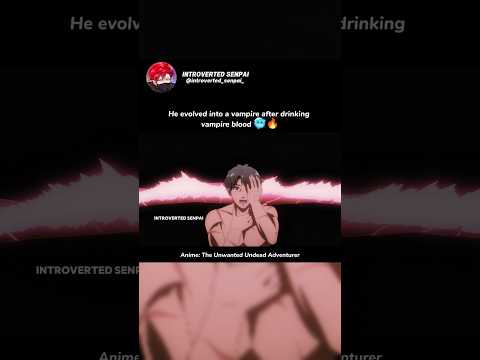 He evolved into a vampire after drinking vampire blood