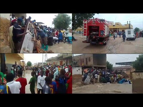 Urgent: 1 mort; Une tres Forte pluie à Touba; dans un Efføndrement d’un bâtiment à Gare boumak...