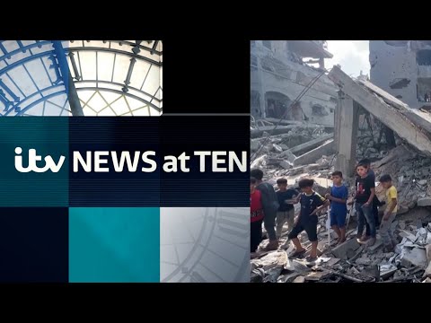 Watch ITV News at Ten - as Israeli airstrikes killed 22 children in Gaza | ITV News