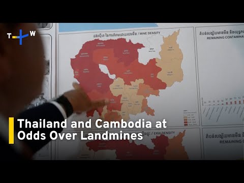 YouTube video thumbnail: Thailand Accuses Cambodia of Planting Land Mines in Disputed Border Area