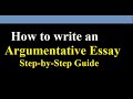 Understanding Argumentative Essays