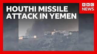 YouTube video thumbnail: Houthi Missile Attack on Yemeni Presidential Palace Kills Two, Minister Says