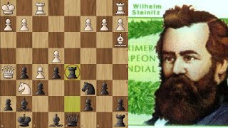 Sparkling Escape by Steinitz : Liverpool Chess Club vs Wilhelm Steinitz