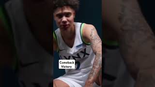 Natisha Hiedeman with a comeback victory win game over Connecticut Sun #connecticut #wnba2025 #lynx