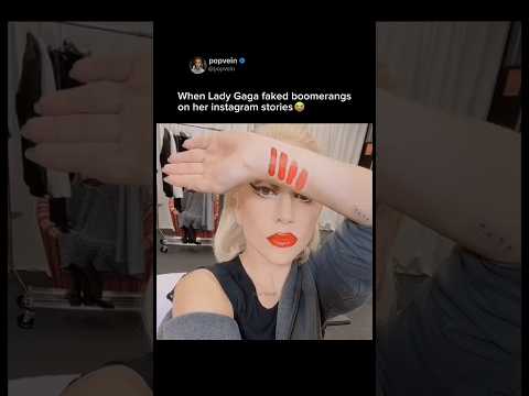 When Lady Gaga faked boomerangs on her Instagram stories 😭🩷