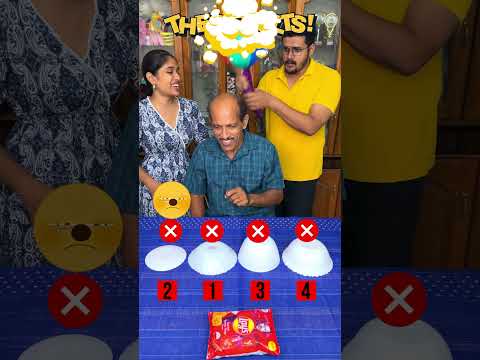 Bowl-banging challenge, who got hit in the face with cream? #FunnyFamily #PartyGames