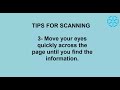 Scanning Techniques and Strategies