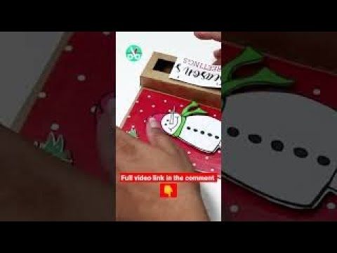 Christmas T- Light Candle Holder With Card #shorts #candleholder #diycard