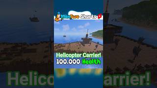 YouTube thumbnail for Max Mears's video titled 'I made a 100k Health Unraidable Helicopter Carrier - Rust #rust #gaming #rustgame #rustclips #funny'