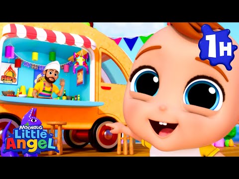 Guess The Flavour! Singalong | Little Angel | Melody Time: Moonbug Kids Songs