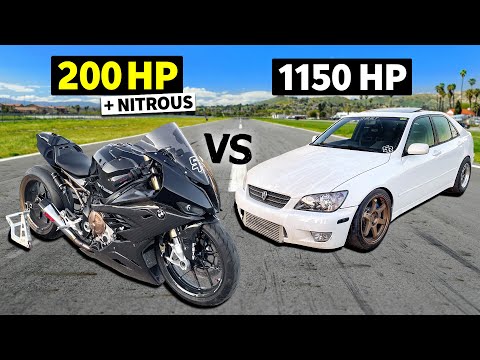 BMW Street Bike vs. 2JZ Alteza: Adrenaline-Fueled Showdown