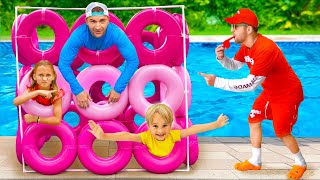 Trẻ em học các quy tắc an toàn trong hồ bơi