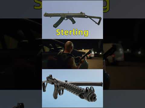 Sterling submachine gun