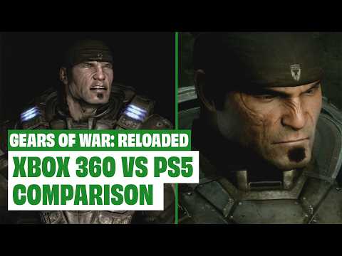 Gears Of War: Reloaded PS5 VS Xbox 360 Graphics Comparison - COMBAT, CUTSCENES AND MORE