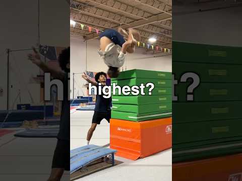 Who Can Backflip The Highest? #backflip #challenge
