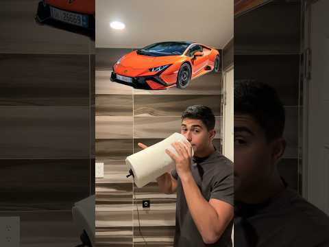LAMBORGHINI HURACAN SOUNDS WITH TOILET ROLL 🔥🧻