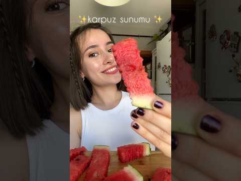 5 saniyede karpuz sunumu 😍