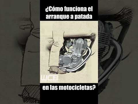 ¿Cómo FUNCIONA el ARRANQUE a PATADA en las MOTOS? #Shorts