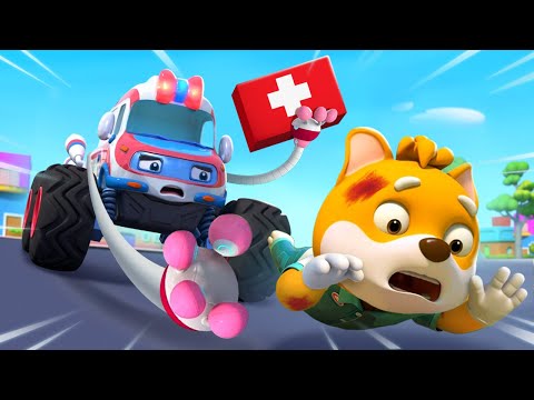 Boo Boo Song | Super Ambulance Rescue Squad | Nursery Rhymes & Kids Song | BabyBus - Cars World