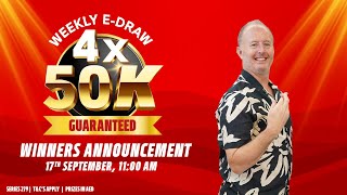 Watch Our Series 279 2nd Weekly E-Draw 4 x AED 50K Winners Announcement